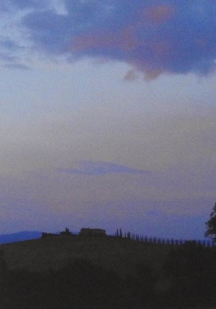 Tuscan evening sky