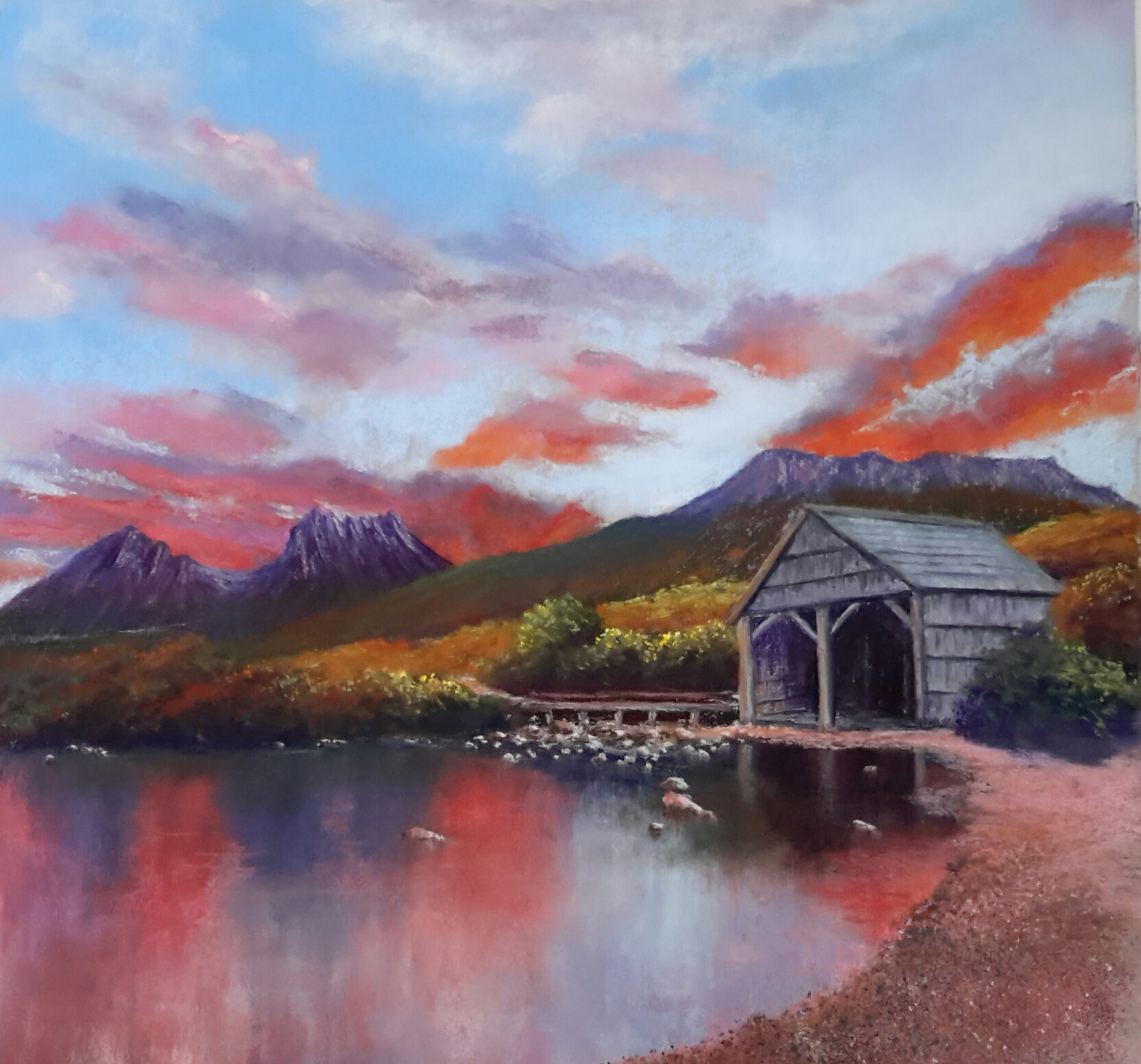 Cradle mountain sunset