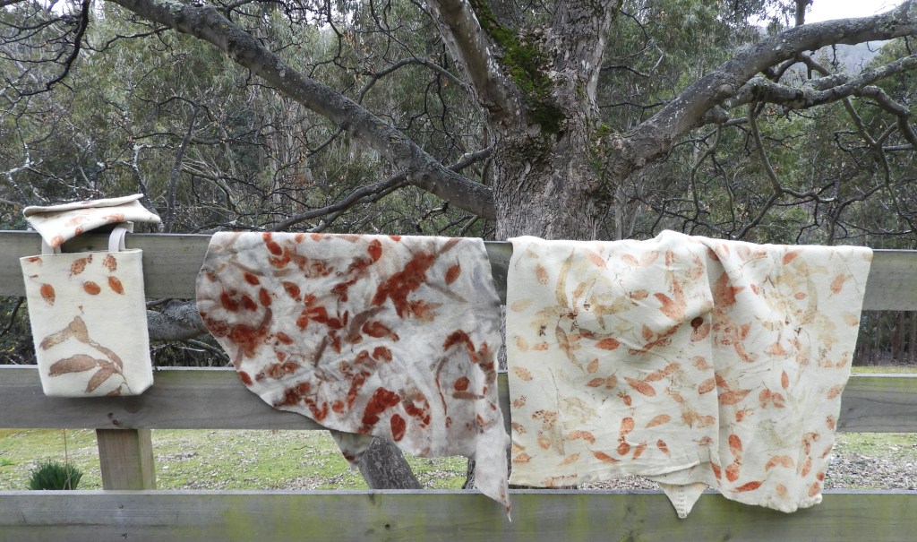 Eco printing on&nbsp;wool