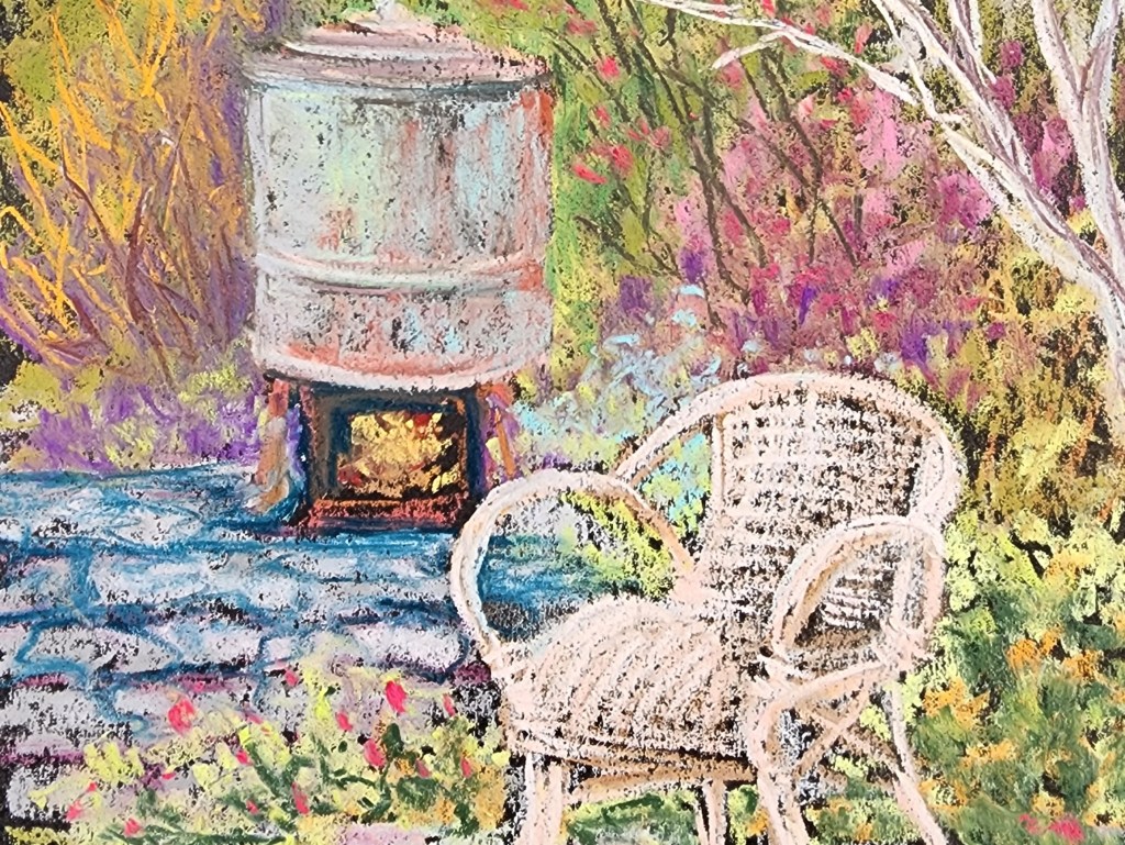 Spring is in the Air. Pastel&nbsp;sketch.